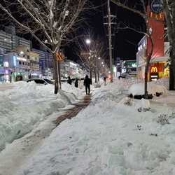 영하의 날씨...